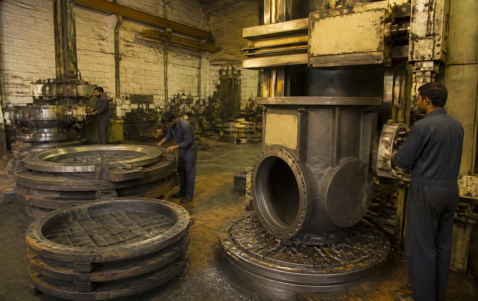 Valve bodies machined at the REW Lahore works